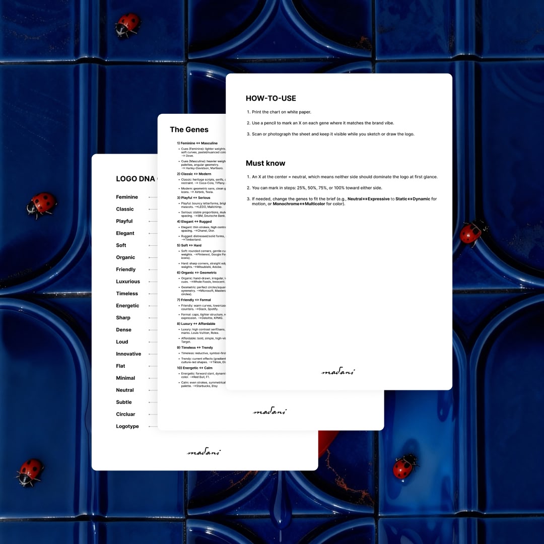 Logo DNA Chart™ — Free PDF